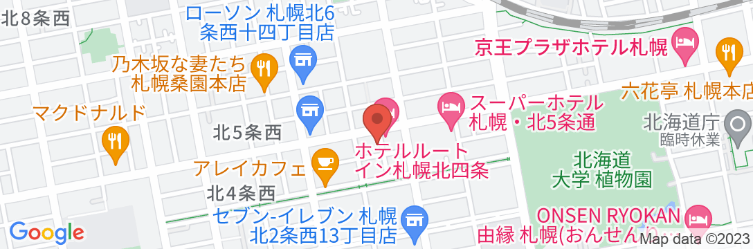 ホテルルートイン札幌北四条の地図