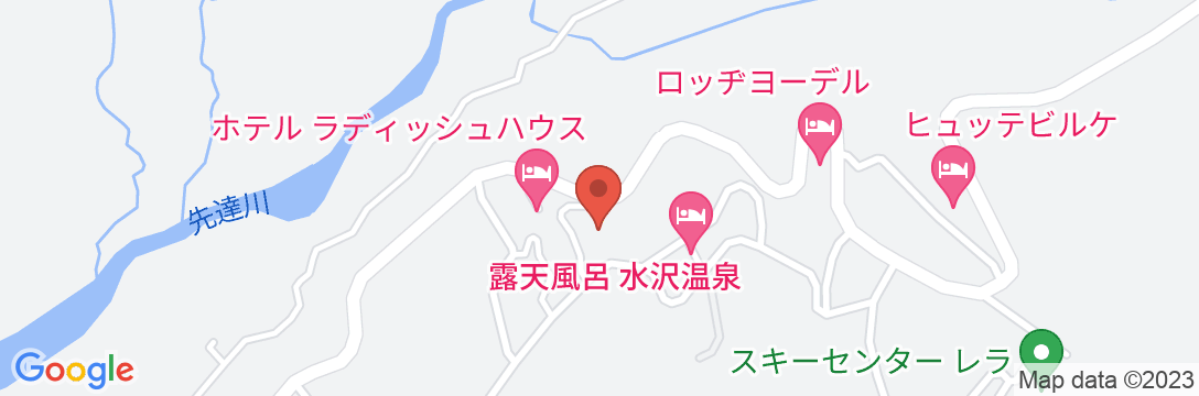 田沢湖高原水沢温泉 プラザホテル山麓荘別館 四季彩の地図