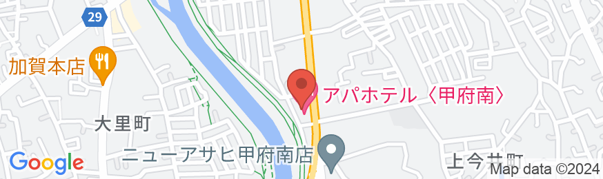 アパホテル〈甲府南〉の地図