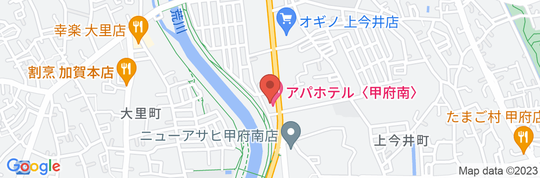 アパホテル〈甲府南〉の地図