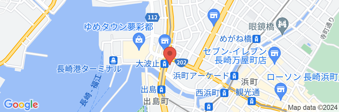 ホテルベルビュー長崎出島の地図
