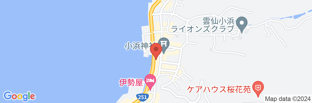 小浜温泉 春陽館(しゅんようかん)の地図