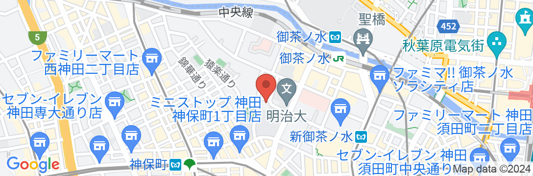 山の上ホテル<東京都>の地図