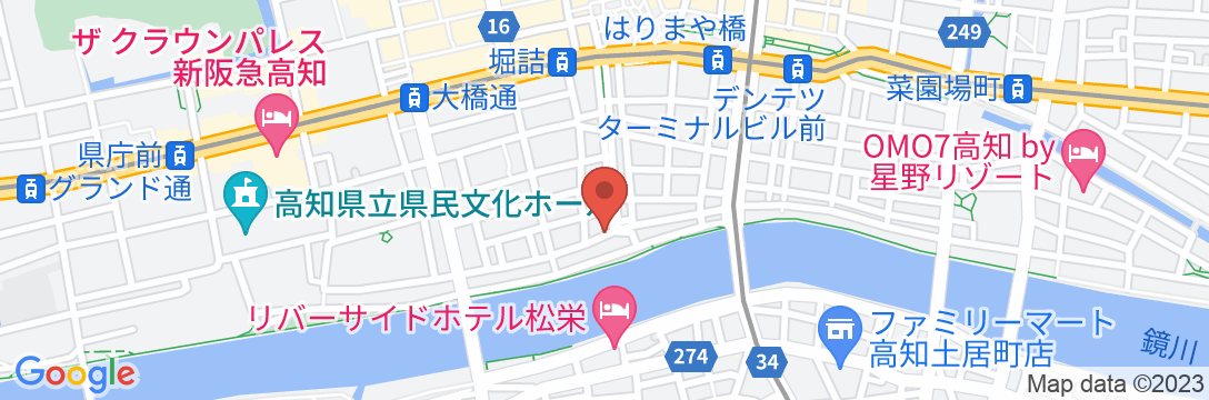 高知ビジネスホテル 別館の地図