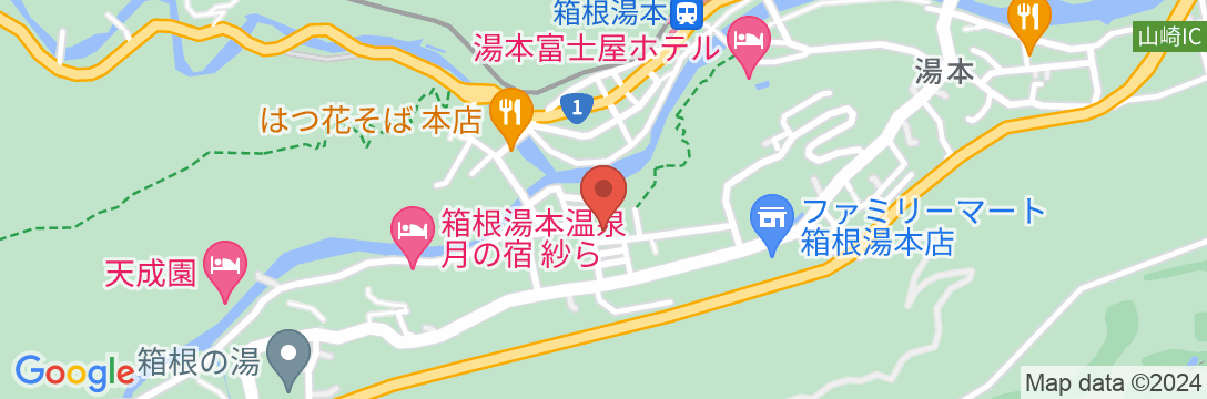 箱根湯本温泉 ホテルマイユクール祥月の地図