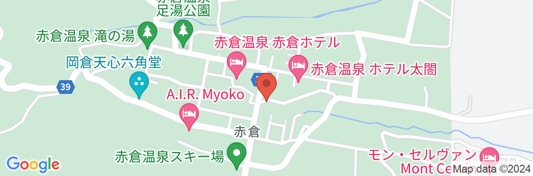 赤倉温泉 寿楼の地図