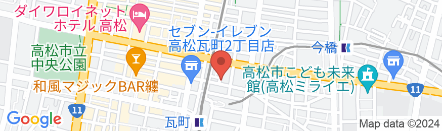 アパホテル〈高松瓦町〉の地図