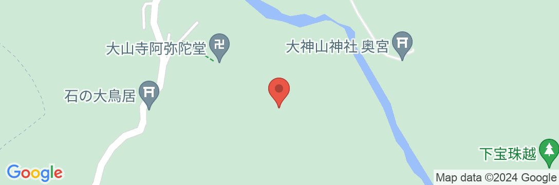 大山寺 やまびこ荘の地図