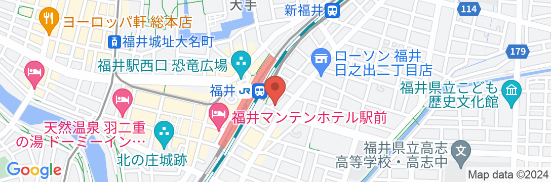 ホテル京福 福井駅前の地図