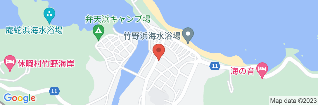 竹野浜 宿 福田屋の地図