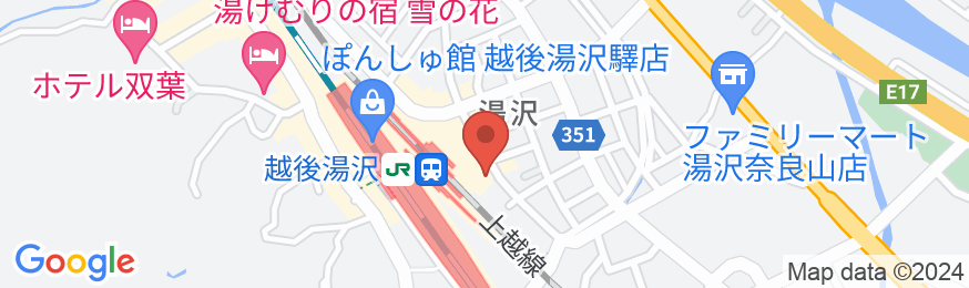 越後湯沢温泉 ホテルやなぎ<新潟県>の地図