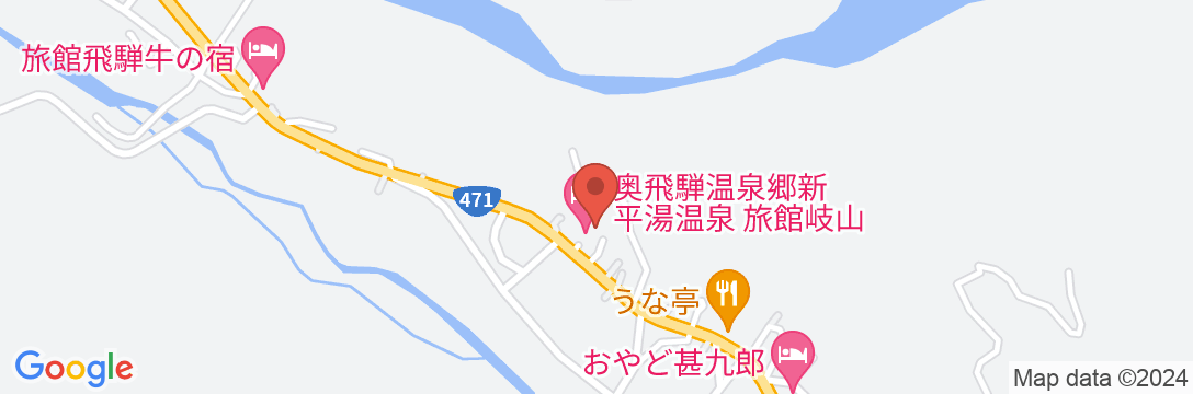 旅館 岐山の地図