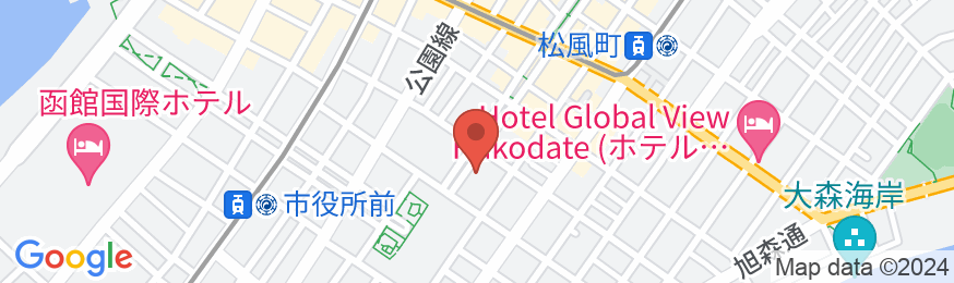 ホテル ハートイン函館の地図
