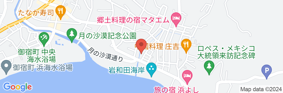 磯料理の宿 土東(どとう)の地図