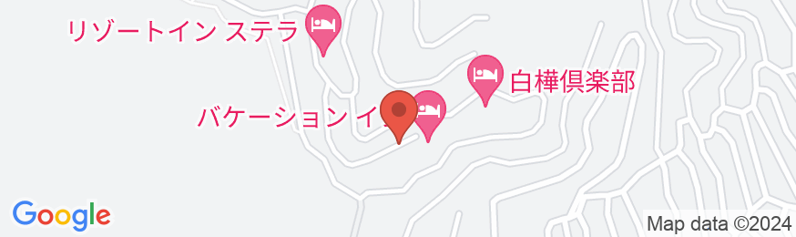 貸切ラジウム鉱石天然温泉宿 ペンションOwl(アウル)姫木の地図