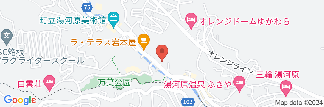 湯河原温泉 旅館 寿荘<神奈川県>の地図
