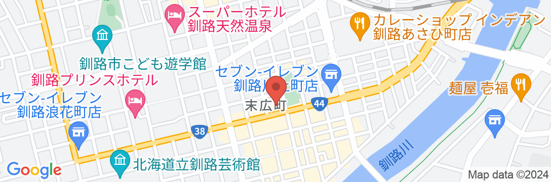 ホテルアクシアイン釧路の地図