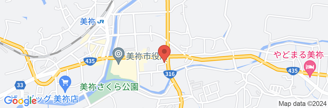 美祢グランドホテルの地図