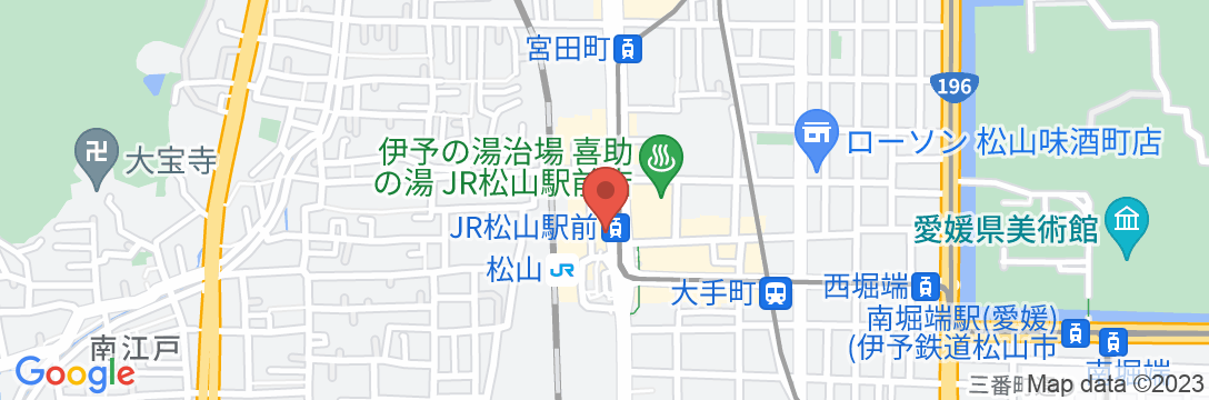 ターミナルホテル松山の地図
