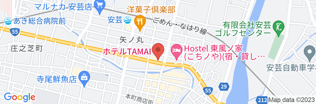 ホテルTAMAIの地図