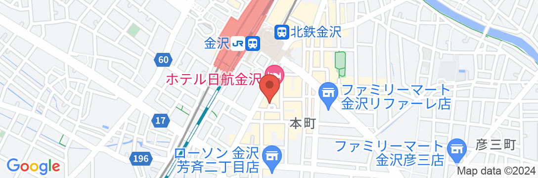ホテル日航金沢の地図
