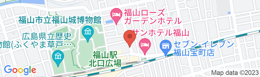 福山オリエンタルホテルの地図