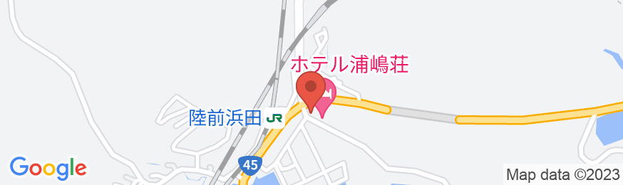 ホテル浦嶋荘の地図
