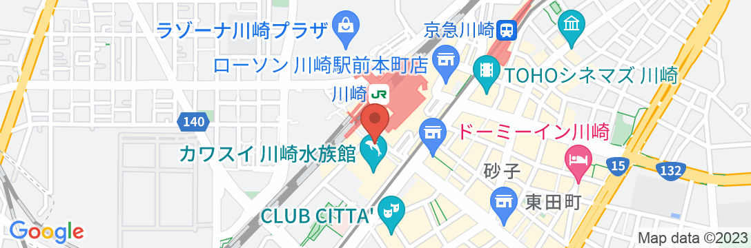 川崎日航ホテルの地図