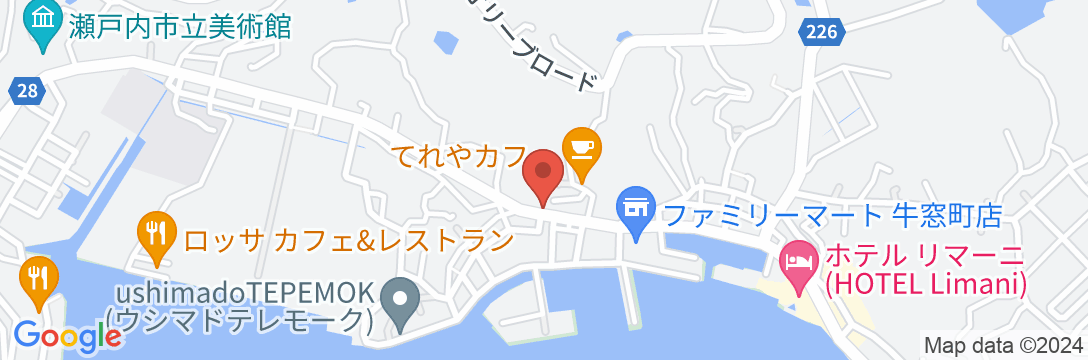 福岡屋旅館の地図