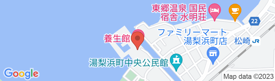 東郷温泉 湖泉閣 養生館の地図