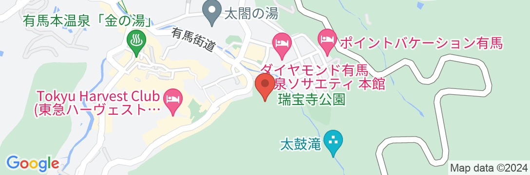 有馬温泉 竹取亭円山の地図