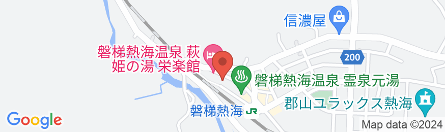 磐梯熱海温泉 紅葉館きらくやの地図