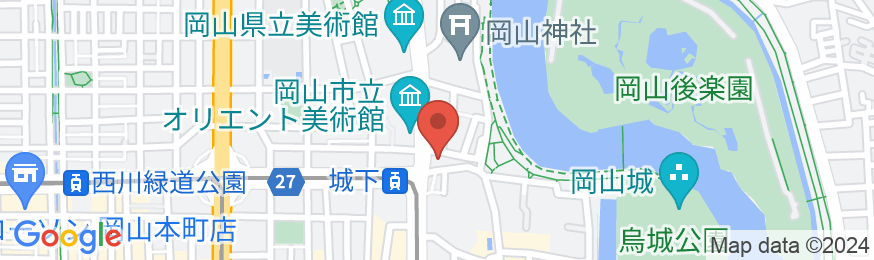 ホテルエクセル岡山<後楽園・岡山城前>の地図