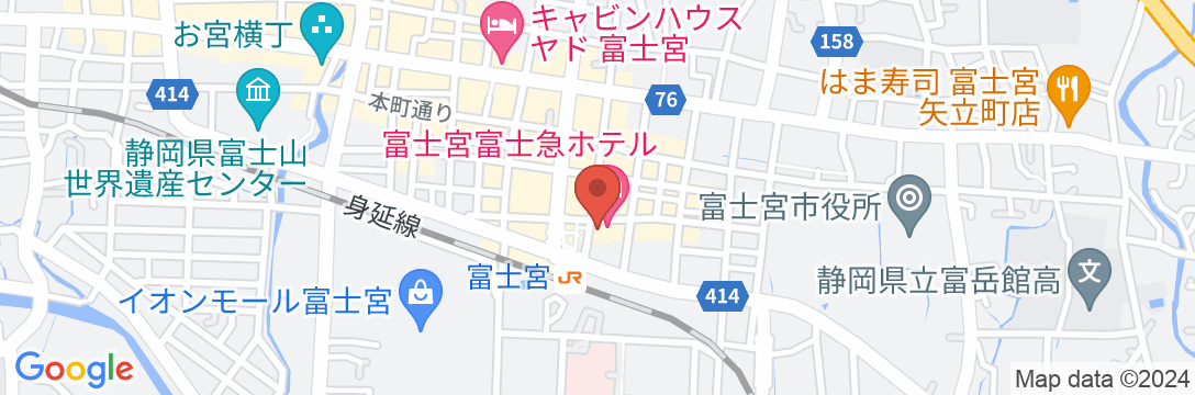富士宮 富士急ホテルの地図