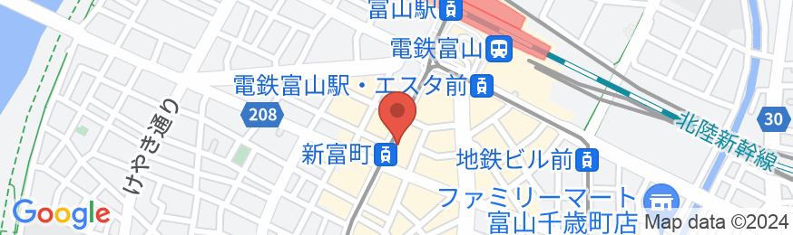 ホテルルートイン富山駅前の地図