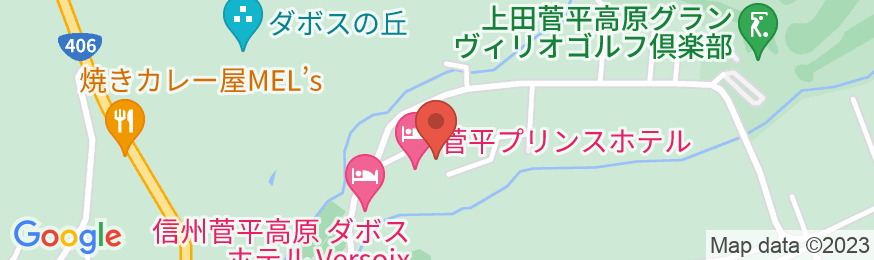 菅平高原温泉 菅平プリンスホテルの地図