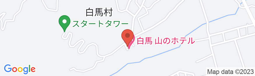 白馬姫川温泉 白馬 山のホテルの地図
