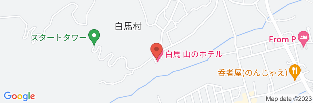 白馬姫川温泉 白馬 山のホテルの地図
