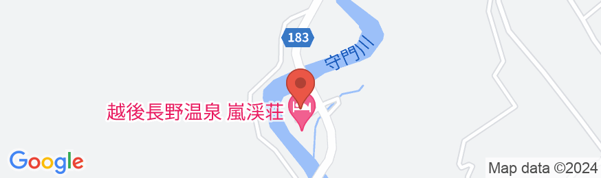 越後長野温泉 妙湶和樂 嵐渓荘の地図