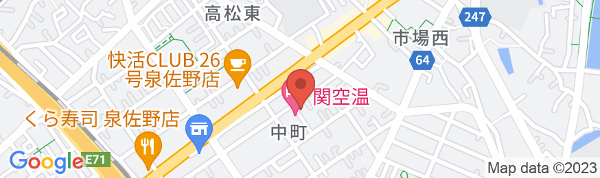 関空温泉ホテルガーデンパレスの地図