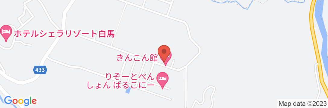 リゾートペンション きんこん館の地図