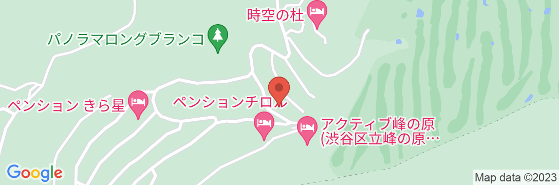 奥山ペンション・ラディッシュの地図