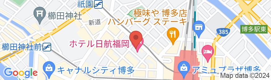 ホテル日航福岡の地図