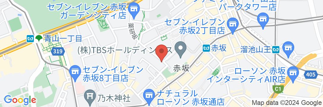 the b 赤坂(ザビー あかさか)の地図