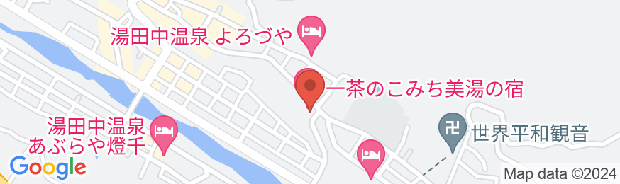 湯田中温泉 一茶のこみち 美湯の宿の地図