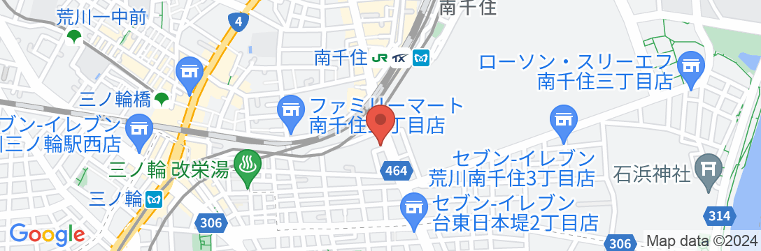 ビジネスホテル サンパレス<東京都>の地図