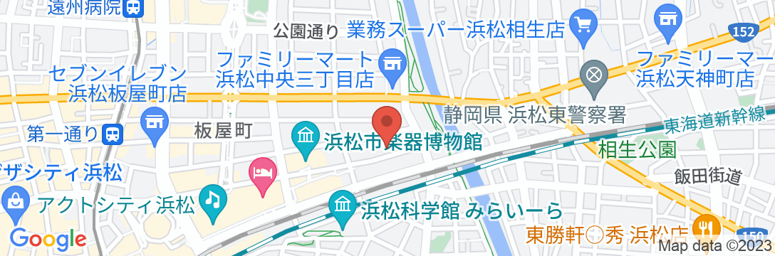 ホテルルートイン浜松駅東の地図