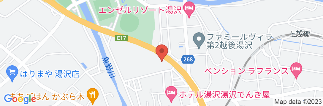越後湯沢温泉 ホテル 湯沢湯沢でんき屋の地図