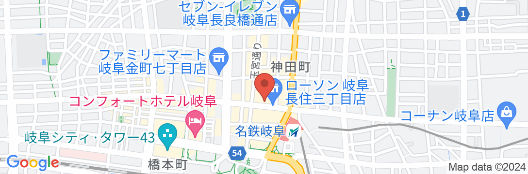 ニュー岐阜ホテルプラザの地図