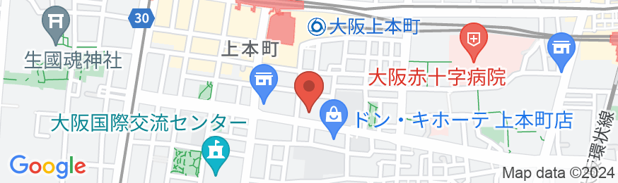 ホテル アウィーナ大阪の地図
